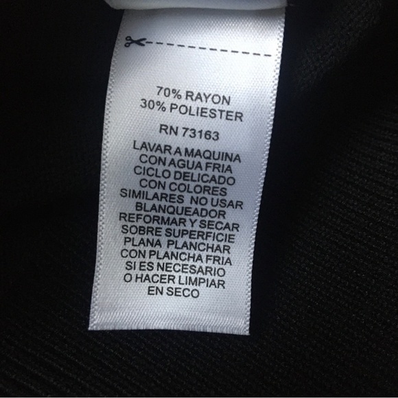 Cable & Gauge Open Shoulder Black Sweater Size M - Picture 6 of 8